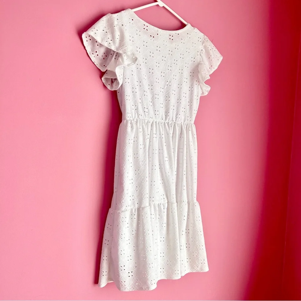 White Eyelet Lace Sun Dress - Picture 8 of 9